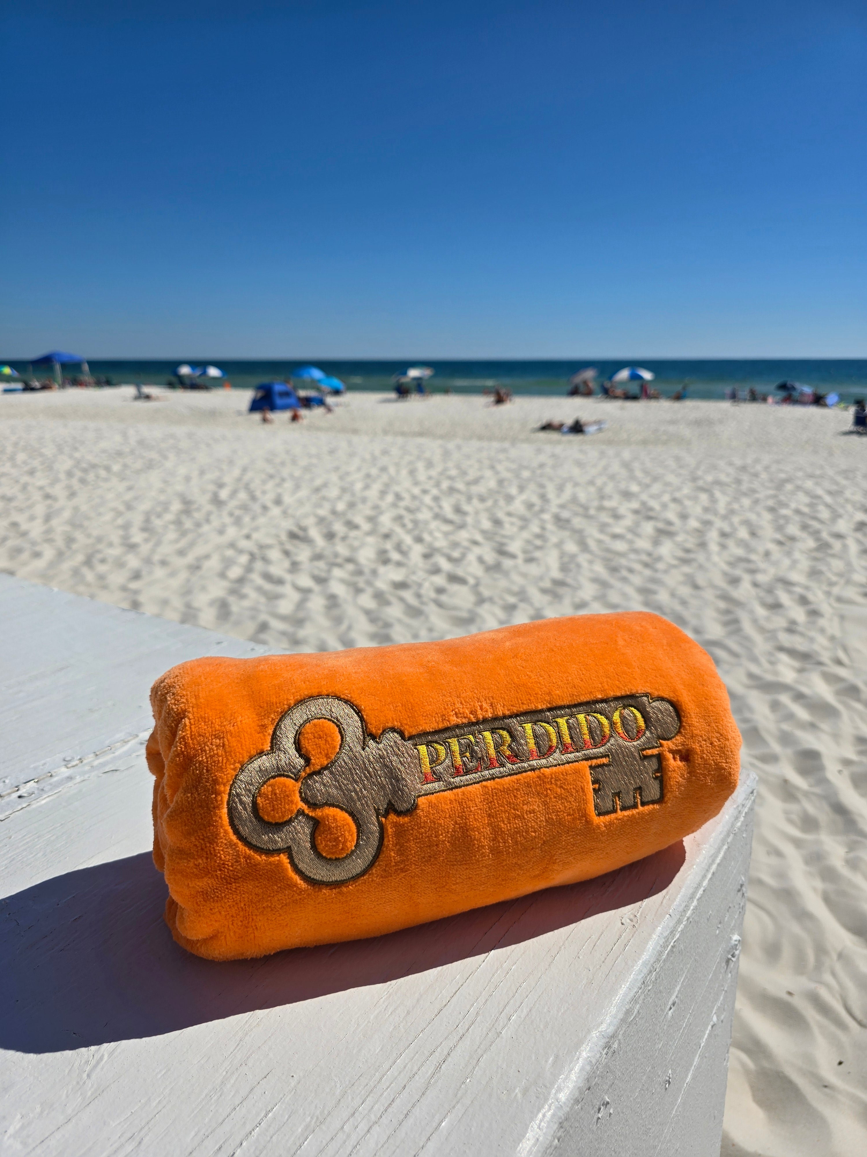 Classic Perdido Key Logo 34" x 70" Beach Towel