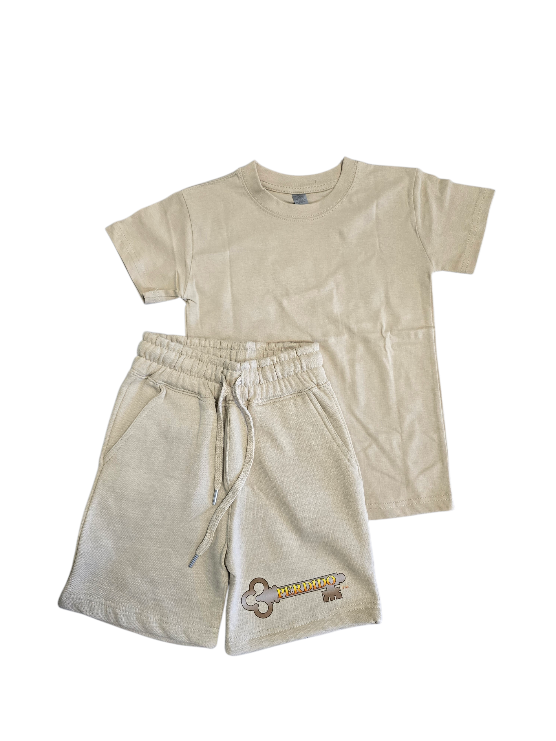 Kids Sunset Key Logo Short Set